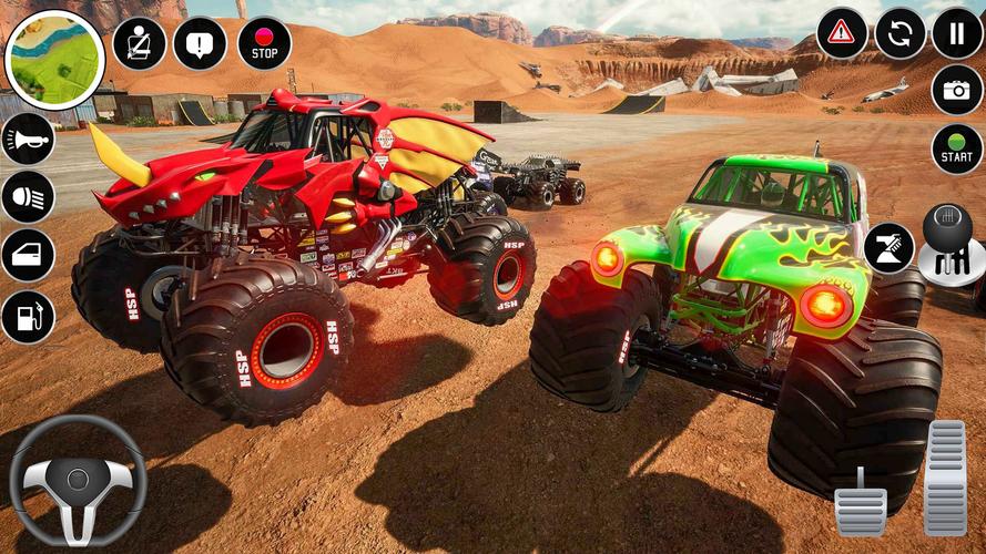 Extreme Monster Truck Game 3D Ekran Görüntüsü 3