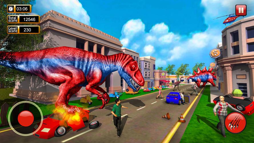 Dinosaur Games City Rampage Ekran Görüntüsü 1