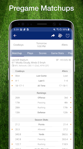Football NFL 2017 Schedule, Live Scores, & Stats स्क्रीनशॉट 0