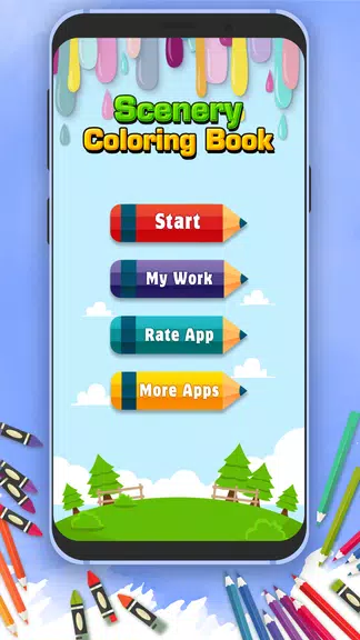 Scenery Coloring Book Скриншот 0