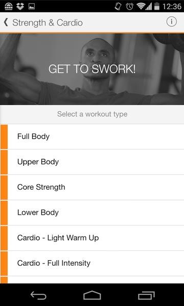 Sworkit Entrenador Captura de pantalla 1