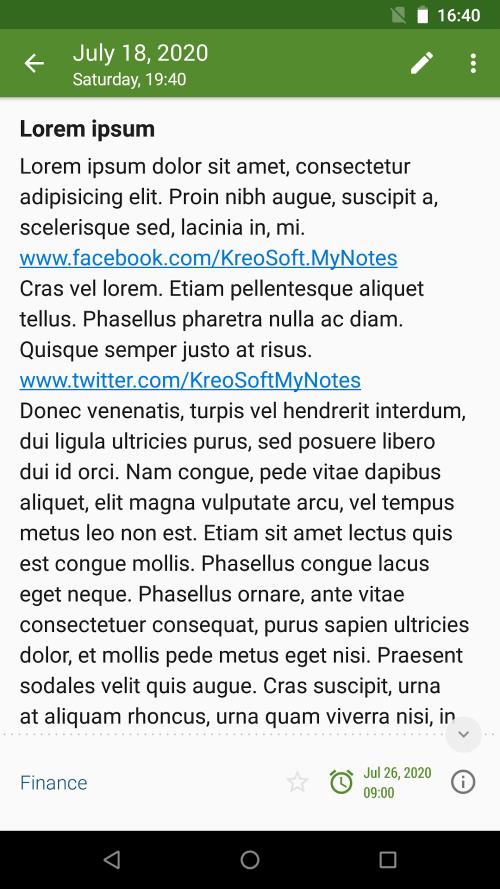 My Notes Capture d'écran 3