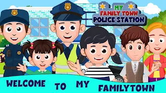 My Family Town - City Police Tangkapan skrin 0