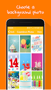 Birthday Countdown Widget ဖန်သားပြင်ဓာတ်ပုံ 2