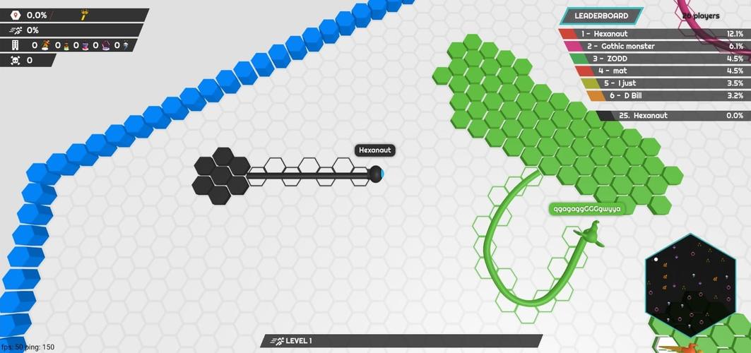 hexanaut.io 스크린샷 0