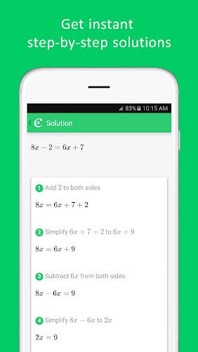 Cymath - Math Problem Solver Скриншот 1