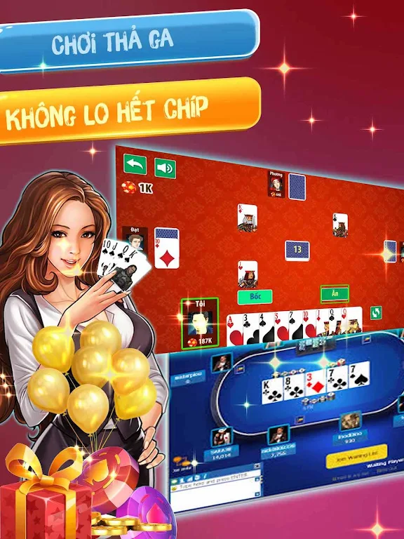 Đánh  tiến lên OFFLINE - tien len mien nam应用截图第2张