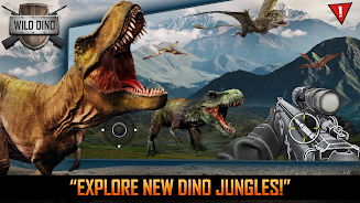 Wild Dino Hunting Jungle Games Скриншот 1