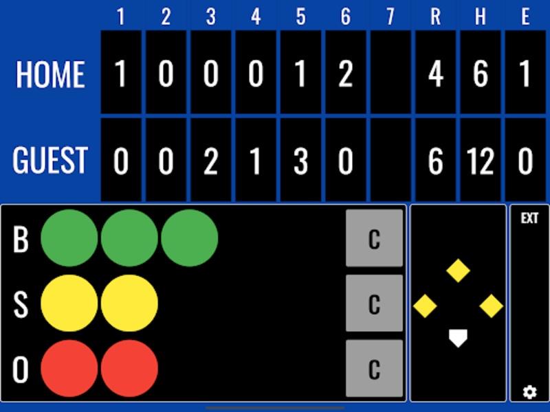 Softball Score Скриншот 2