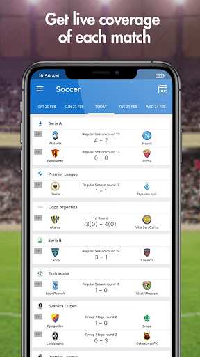 Live score hunter-football live&sports live Ekran Görüntüsü 2