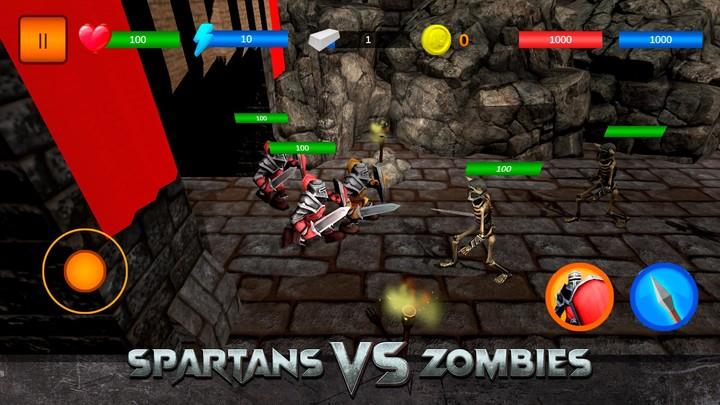 Spartans vs Zombies: Defense Schermafbeelding 3