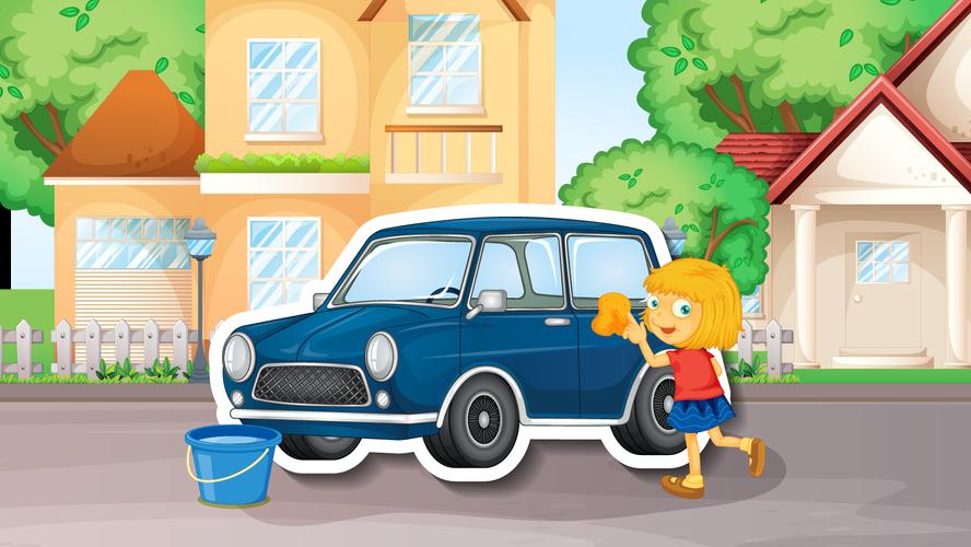 Car Wash Game For Kids Offline應用截圖第1張