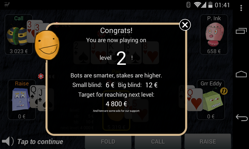 Bots Don't Bluff Offline Poker Скриншот 2
