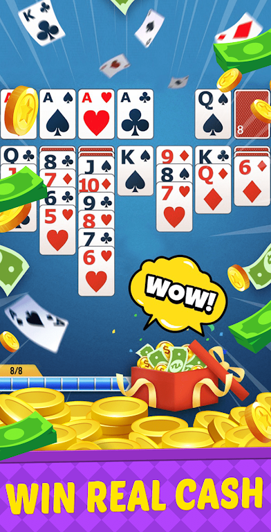 Big Run Solitaire - Win Cash स्क्रीनशॉट 2