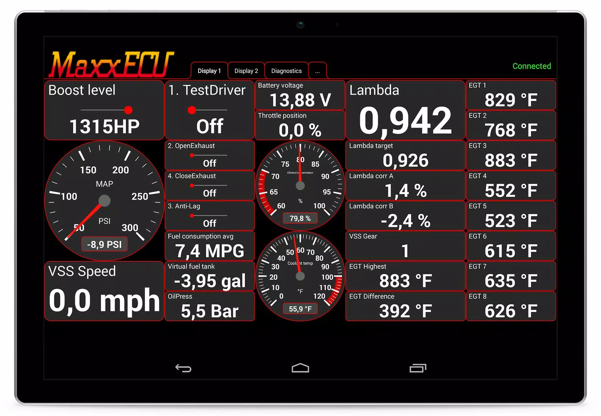 MaxxECU MDash应用截图第2张