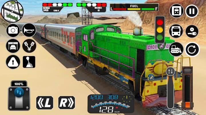 Indian Train Racing Games ภาพหน้าจอ 3