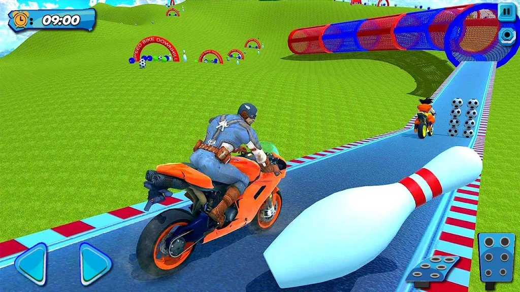 Superhero Bike Stunt Games 3D Schermafbeelding 2