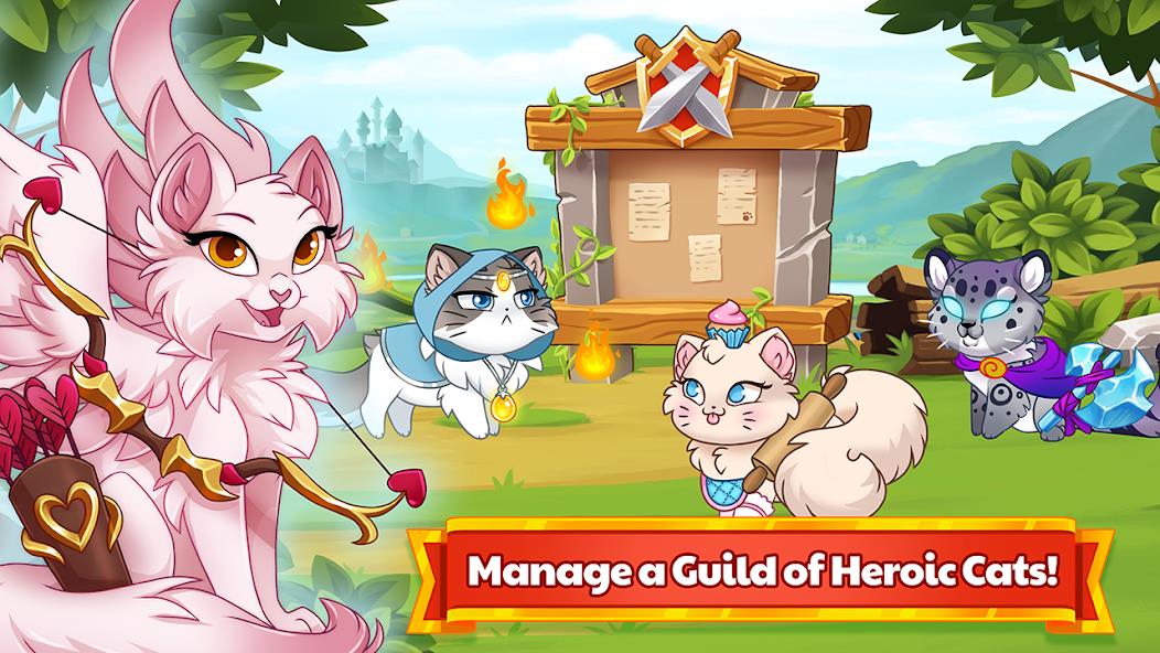 Castle Cats - Idle Hero RPG Mod Screenshot 0