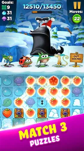 Best Fiends - Match 3 Games Captura de pantalla 1