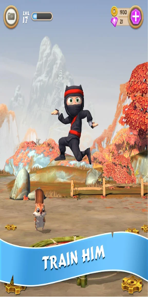 Clumsy Ninja Mod ဖန်သားပြင်ဓာတ်ပုံ 0