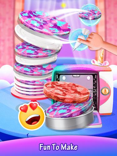Galaxy Unicorn Cake स्क्रीनशॉट 1