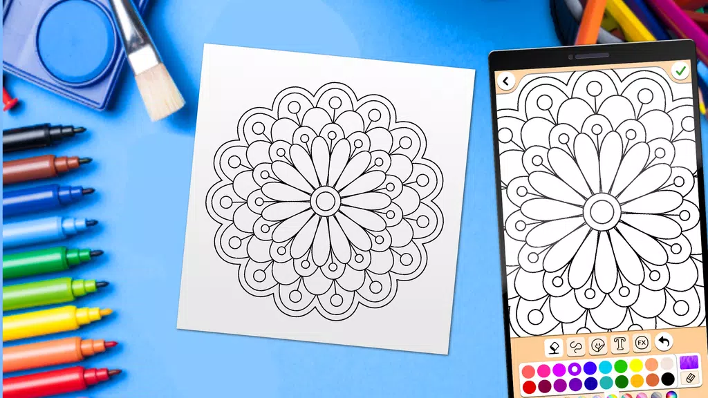 Mandala Coloring Pages Ảnh chụp màn hình 2