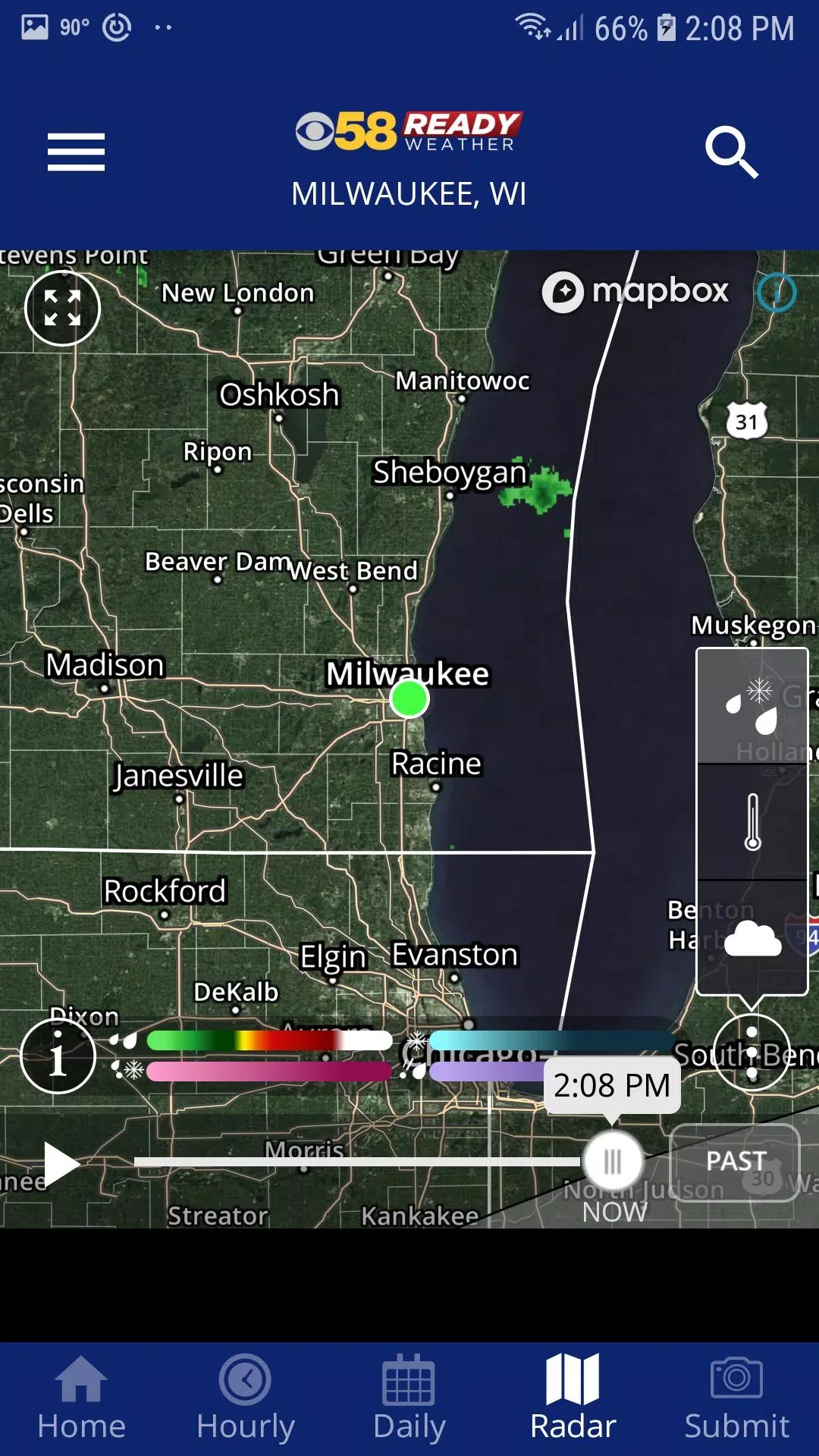 CBS 58 Ready Weather Schermafbeelding 3