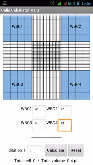 Schermata Cells Calculator 0