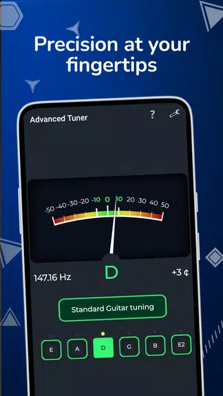 Advanced Tuner guitar violin Ảnh chụp màn hình 0