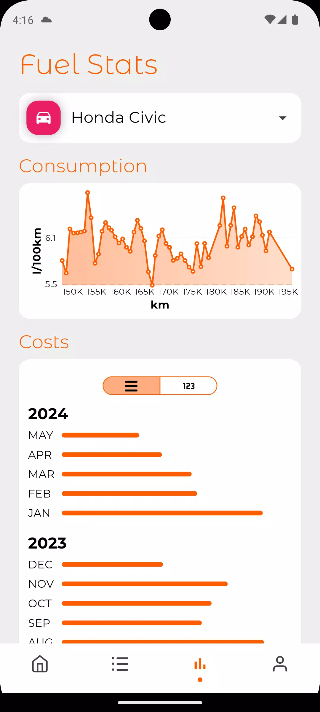 Fuel Log Скриншот 2