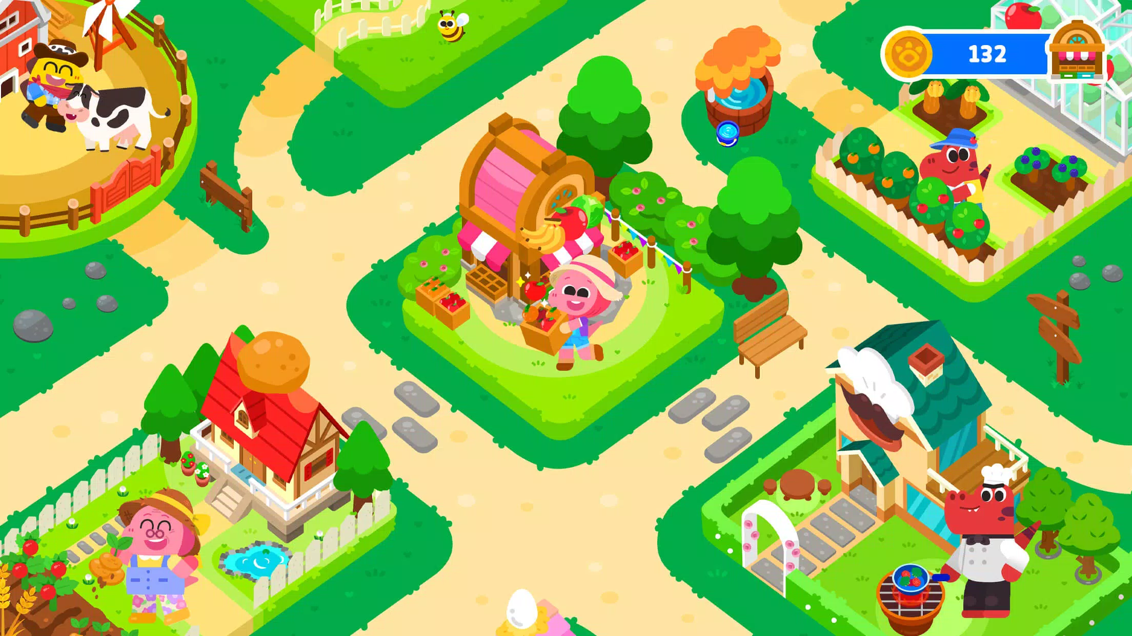 Cocobi Farm Town - Kids Game Captura de tela 0