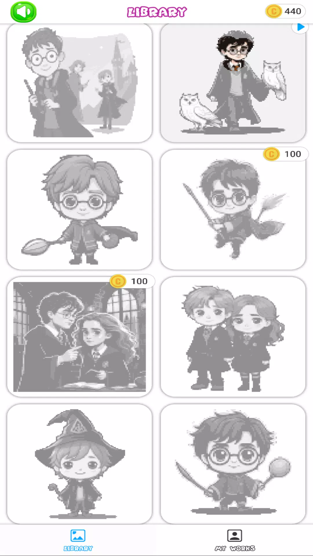 Hogwart Cartoon Pixel Art应用截图第3张