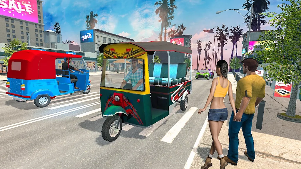 Grand Tuk Tuk Rickshaw Game ภาพหน้าจอ 0