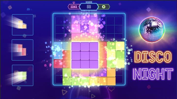 Block Neon 3D : Disco Puzzle Captura de pantalla 1