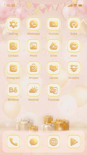 Wow Champagne Kisses Theme ภาพหน้าจอ 1