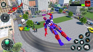 Spider Rope Hero Flying Games Tangkapan skrin 2