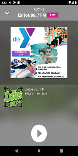 Schermata Exitos 98.7 2