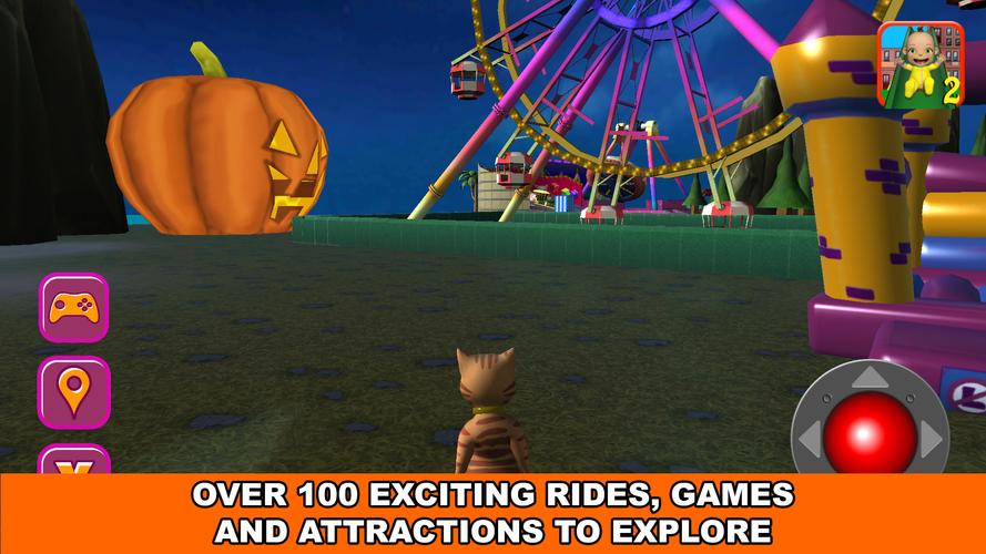 Halloween Cat Theme Park 3D應用截圖第0張