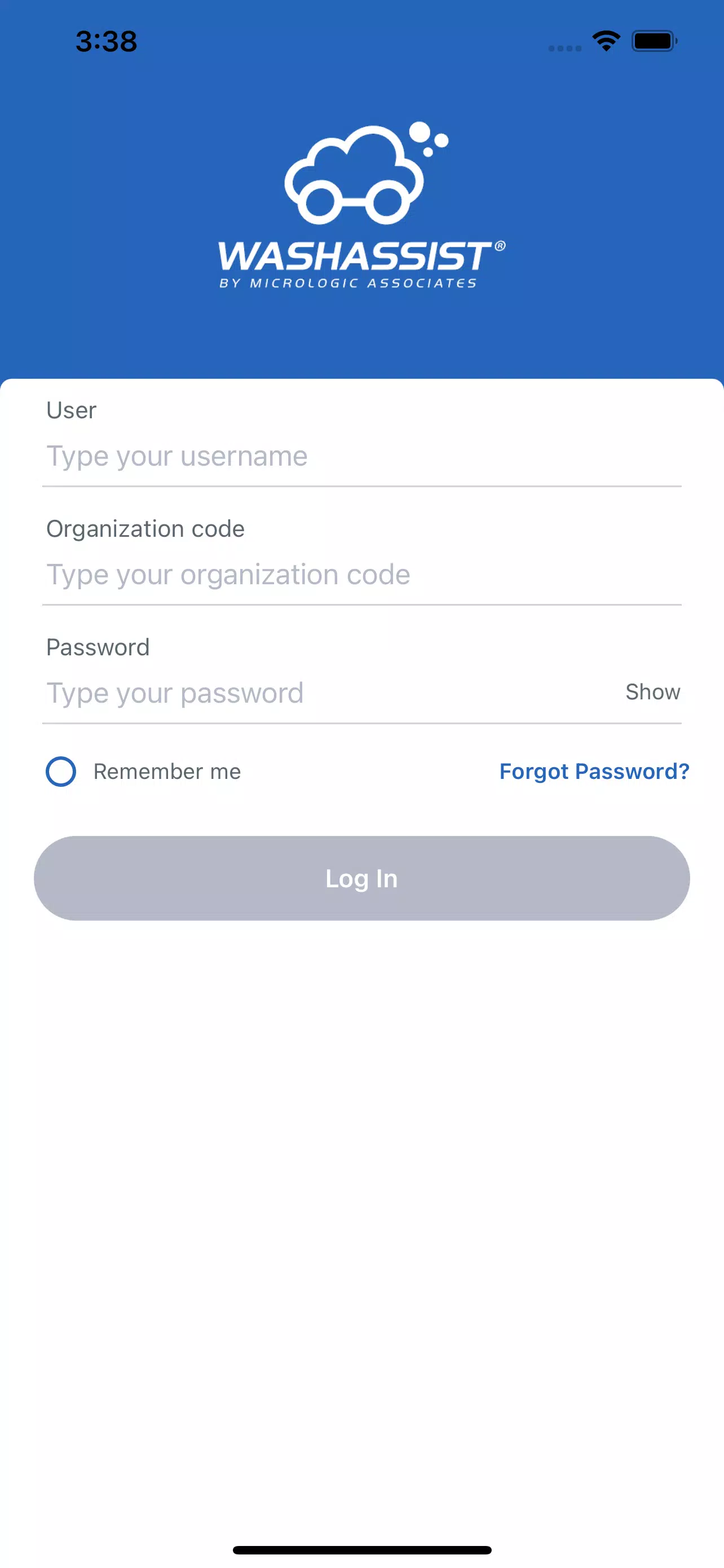 WashAssist Dashboard应用截图第2张