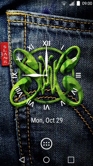 Slank Clock Widget Tangkapan skrin 0