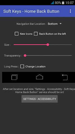 Soft Keys - Home Back Button Captura de pantalla 0