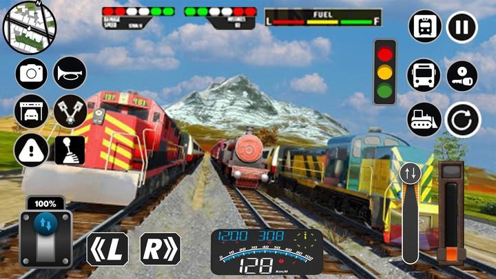 Indian Train Racing Games Captura de pantalla 2