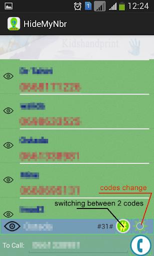 Hide My phone number Capture d'écran 1