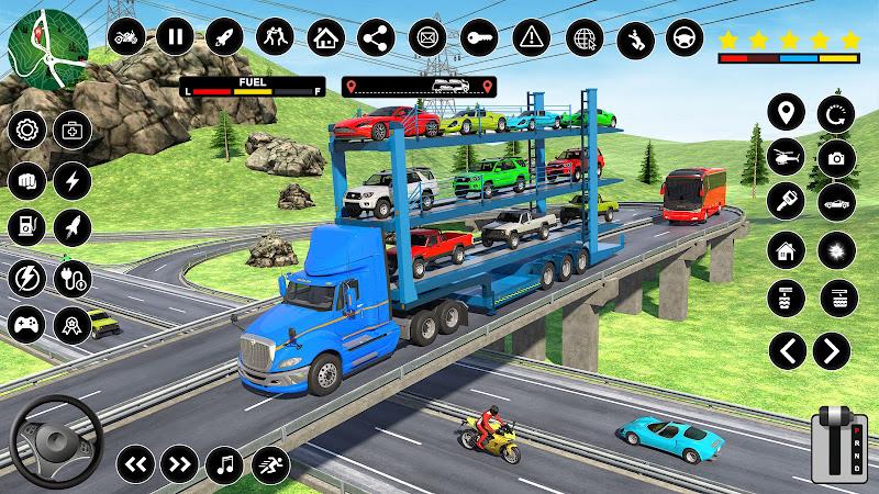 Car Transporter PRO Truck Game Schermafbeelding 2