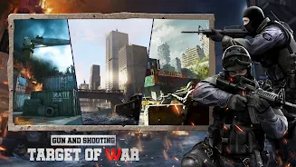 Gun and Shooting: Target war Captura de pantalla 0