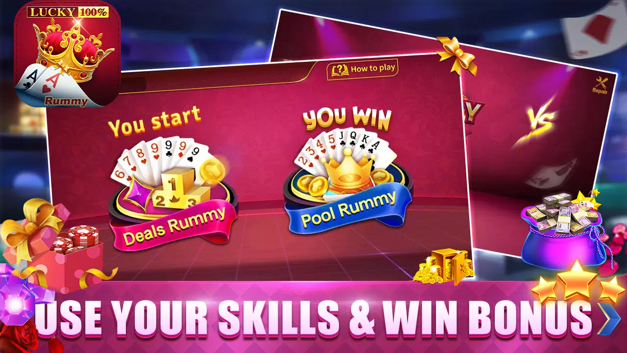 Rummy Lucky: Online Card Game Ảnh chụp màn hình 1