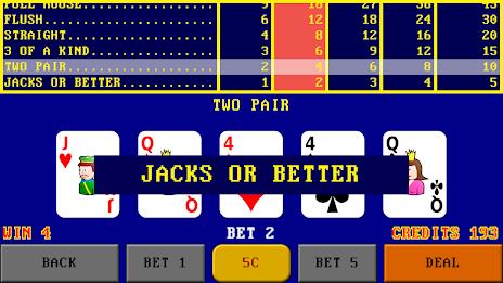 Video Poker Simulator 스크린샷 1