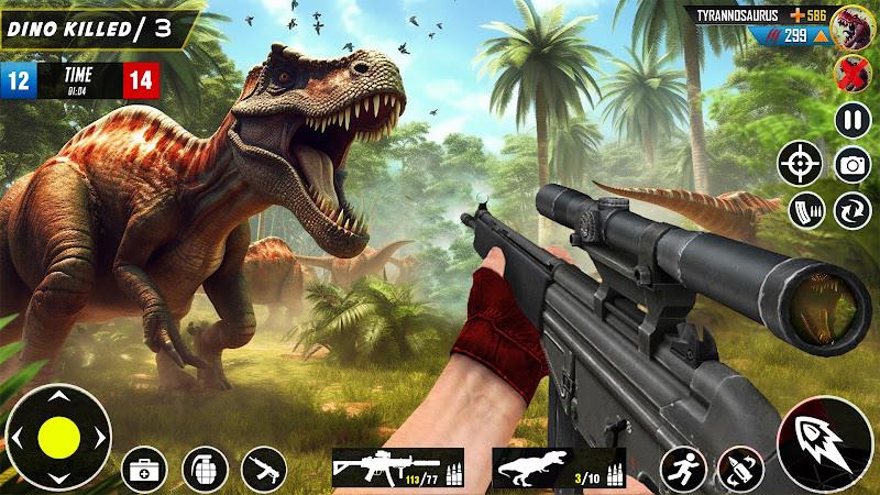 Wild Dinosaur Hunting Game Ảnh chụp màn hình 1