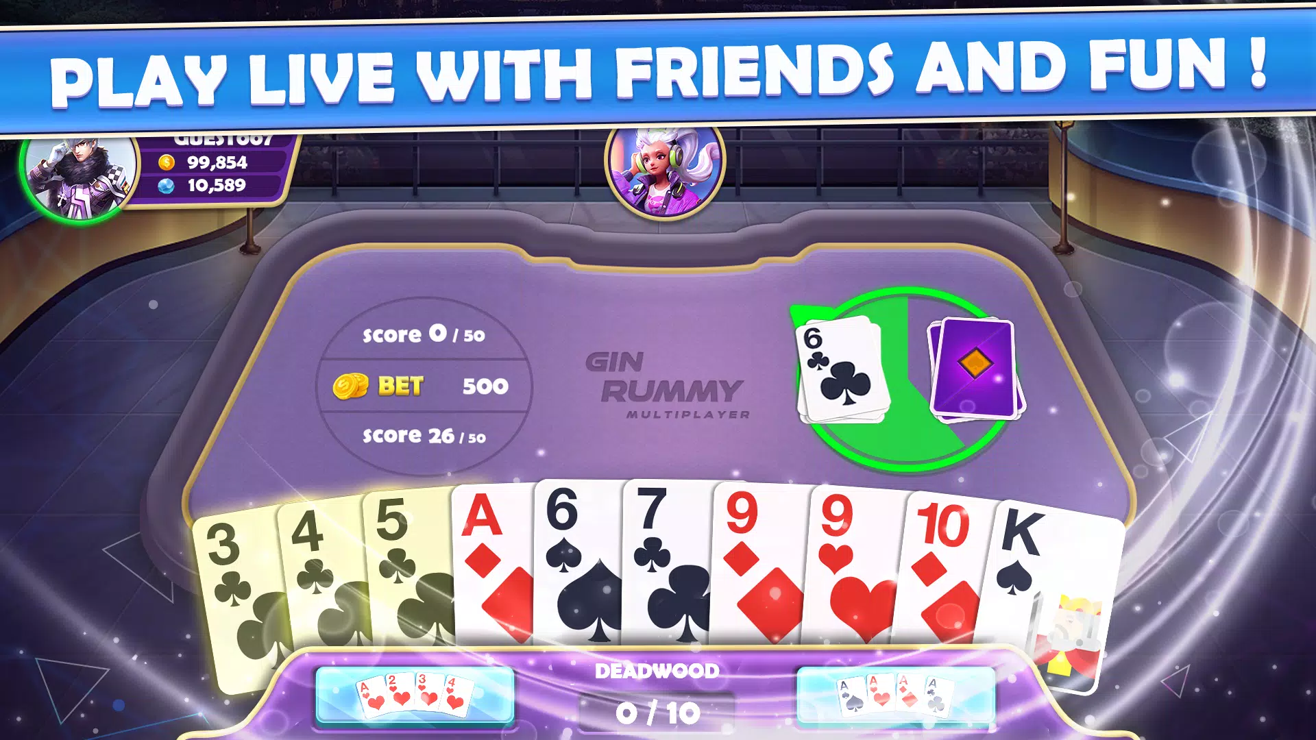 Gin Rummy Multiplayer Captura de pantalla 3