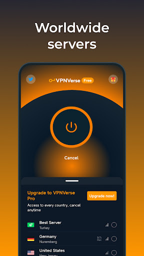 VPNVerse - IP Address Changer स्क्रीनशॉट 0